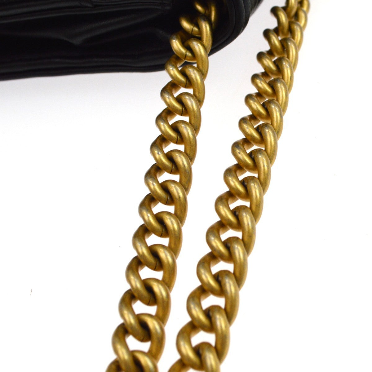 Chanel Boy Wallet On Chain Chevron Lambskin Black Leather Shoulder Bag Bag (Pre-Owned)