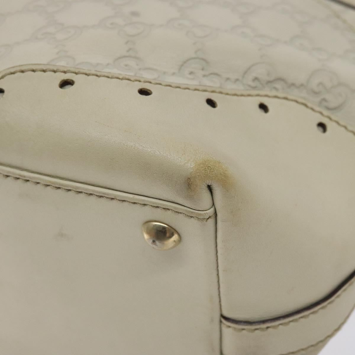 Gucci Gg Canvas Canvas White Canvas Bag (Pre-Owned)