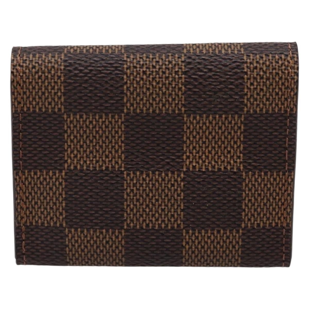 Louis Vuitton Cuff Case Monogram Damier Brown Canvas Wallets Accessory (Pre-Owned)
