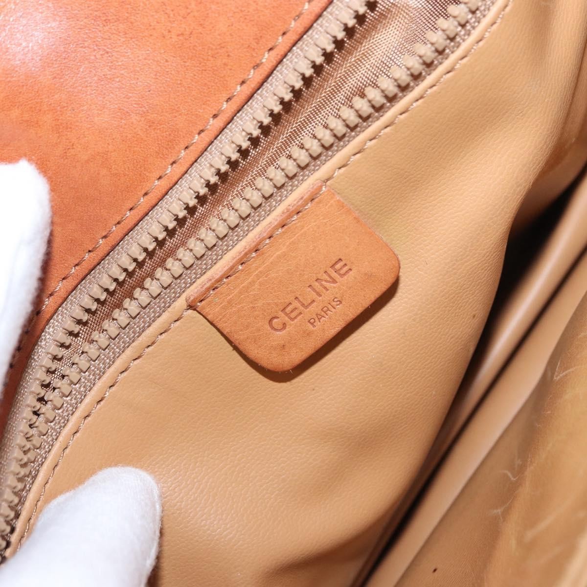Celine Vintage Canvas Brown Canvas Shoulder Bag Bag (Pre-Owned)