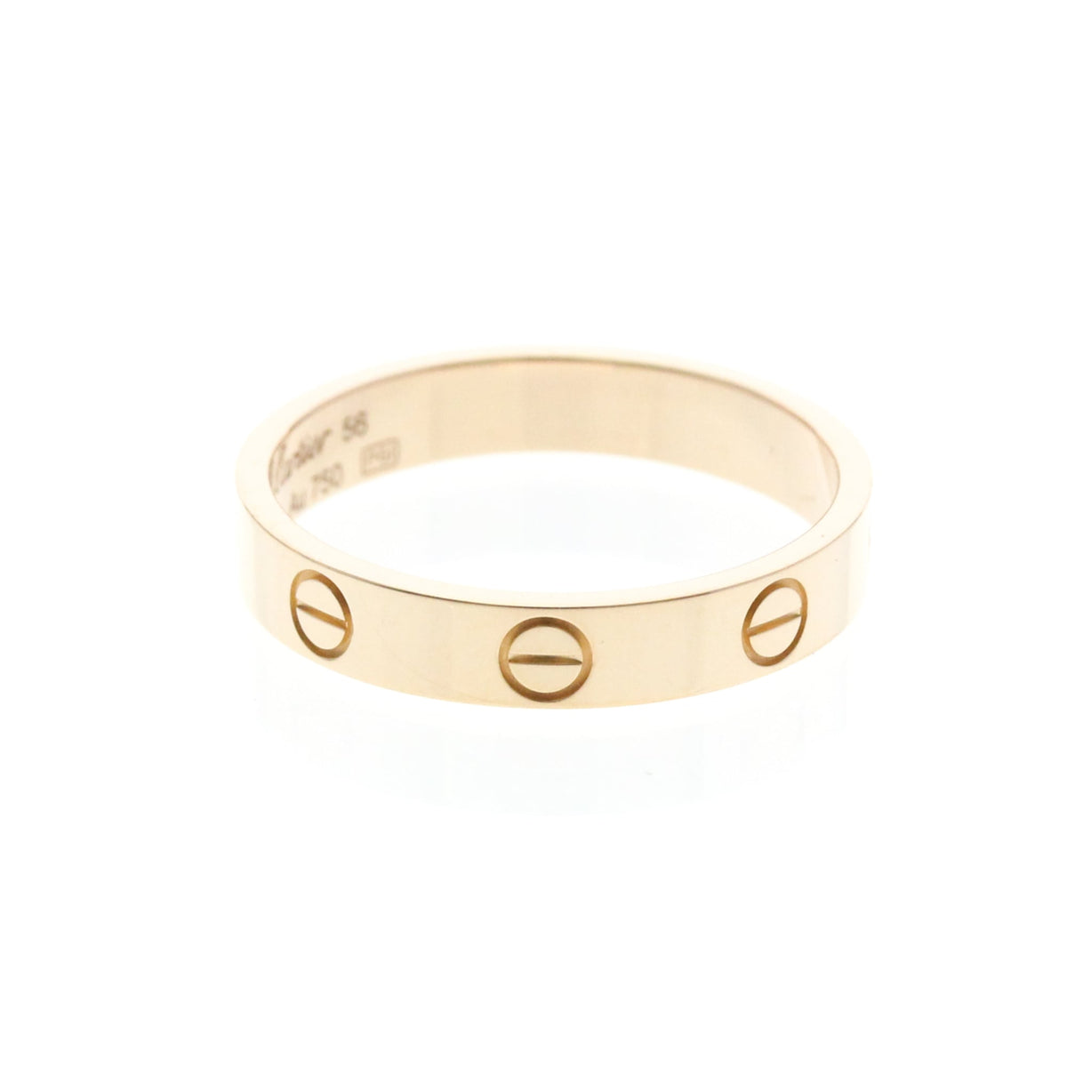 Cartier Love Band 18K White Gold Gold Pink_Gold Ring Jewelry (Pre-Owned)