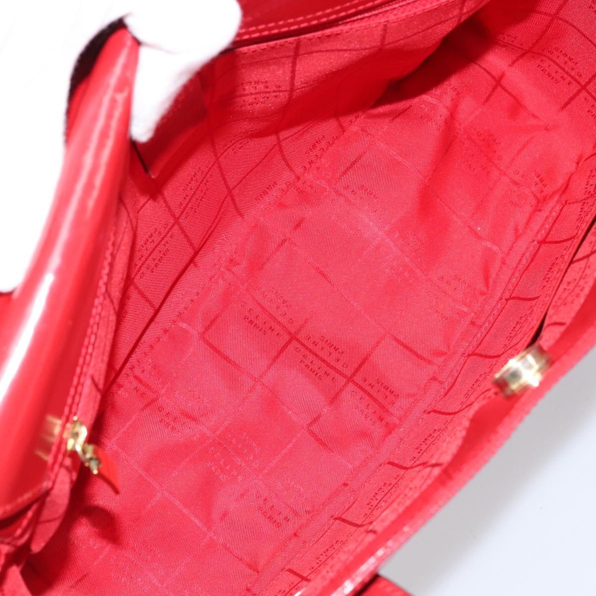 Celine Vintage Leather Red Leather Handbag (Pre-Owned)