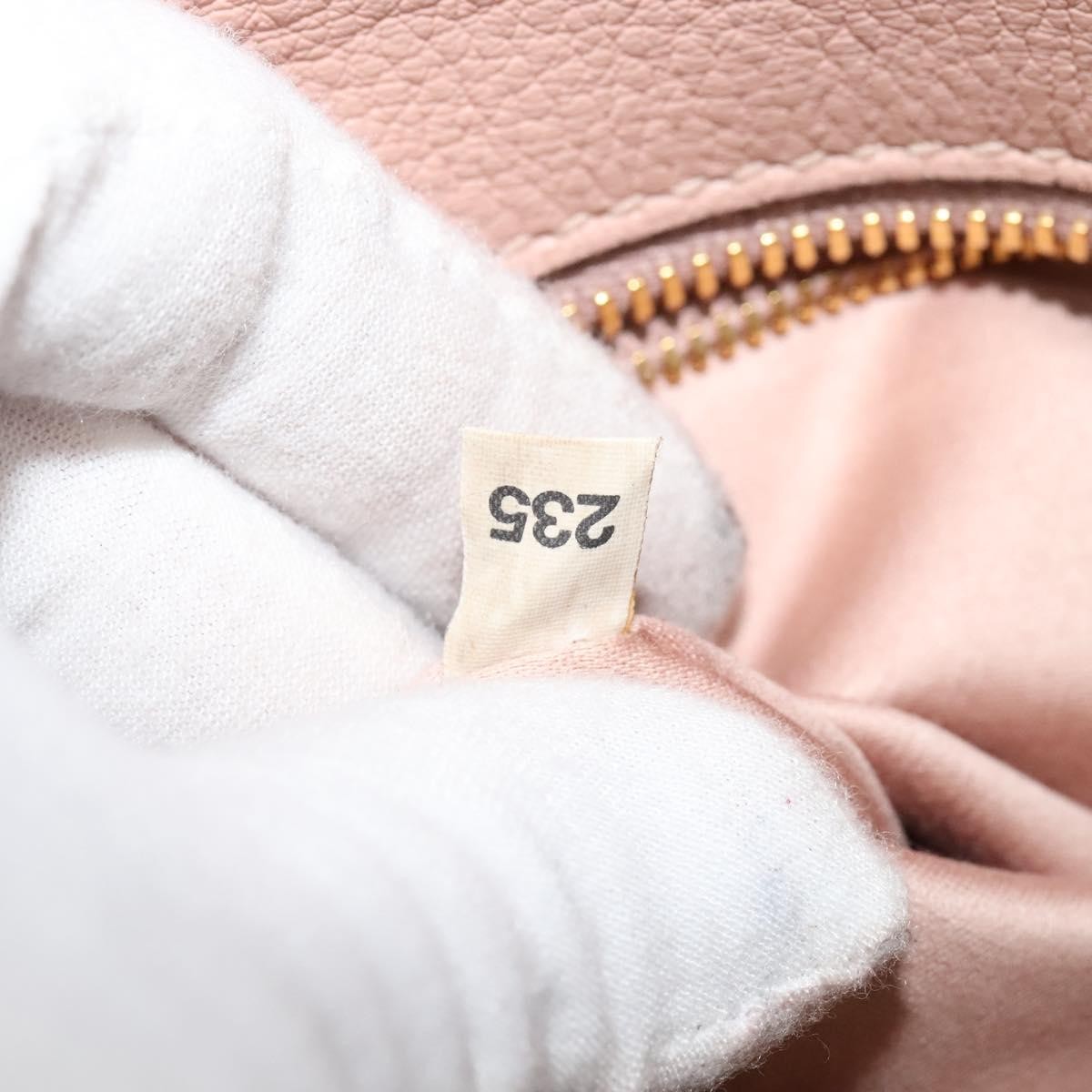 Miu Miu Madras Fiocco Bow Leather Pink Leather Bag (Pre-Owned)