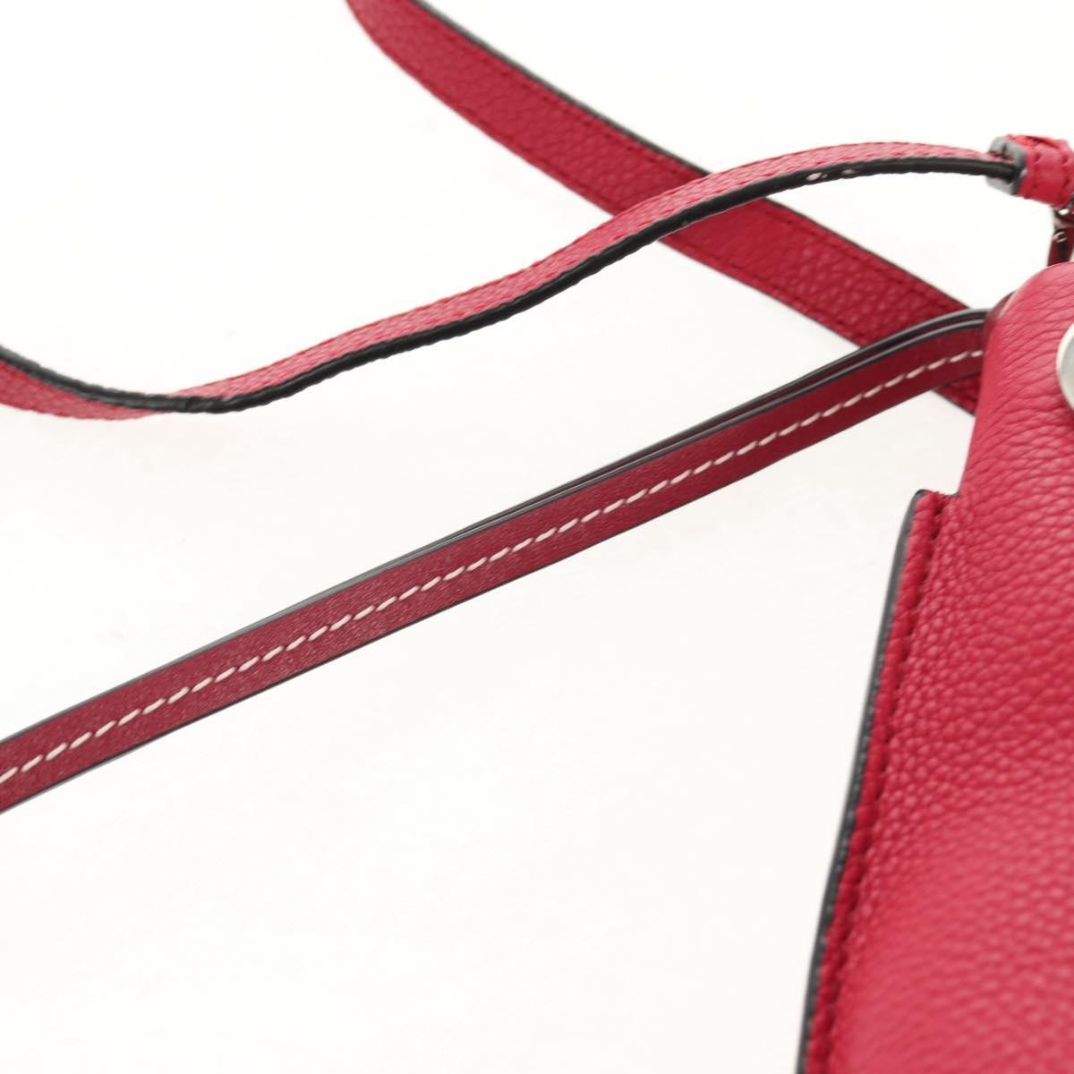 Loewe Missy Leather Red Leather Shoulder Bag Bag (Pre-Owned)
