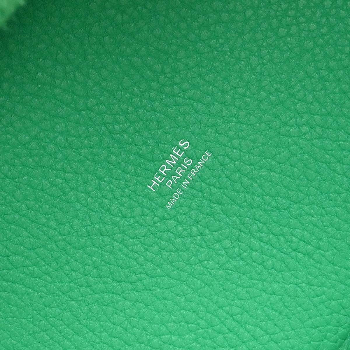 Hermes Picotin Lock Clemence Green Leather Handbag (Pre-Owned)