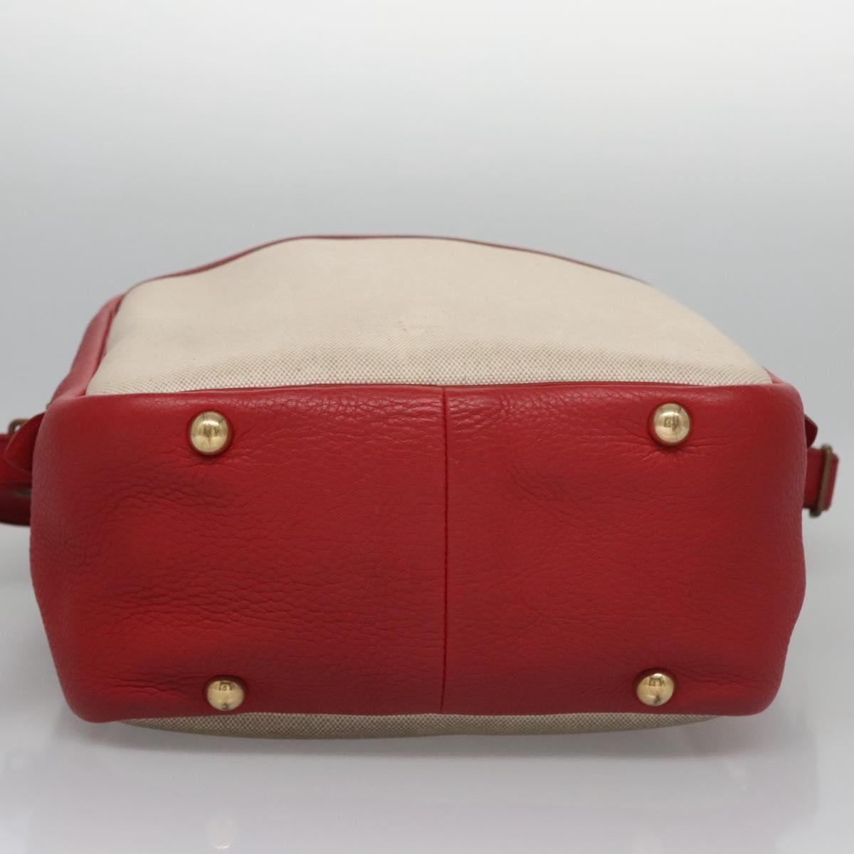 Hermes Victoria Messenger Toile With Leather Beige Canvas Bag (Pre-Owned)