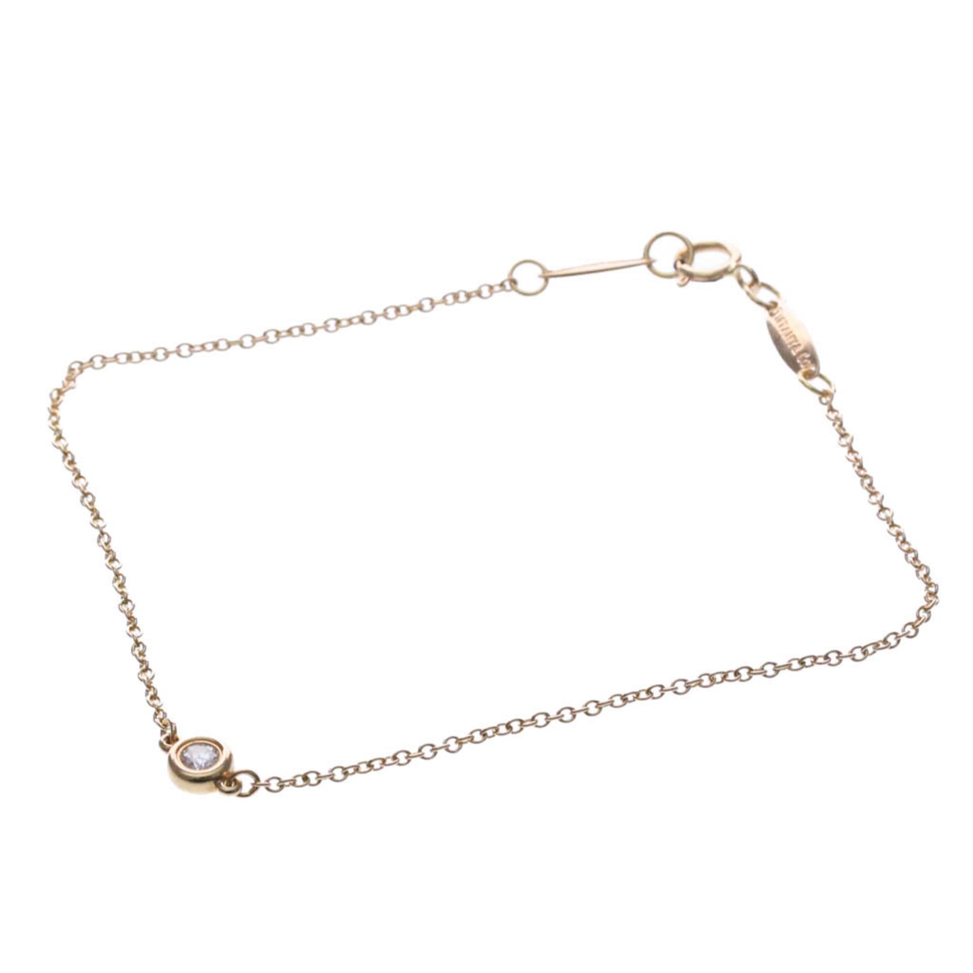 Tiffany & Co. Elsa Peretti Diamonds By The Yard 18K Rose Gold With Diamond Gold Pink_Gold Bracelet Jewelry (Pre-Owned)