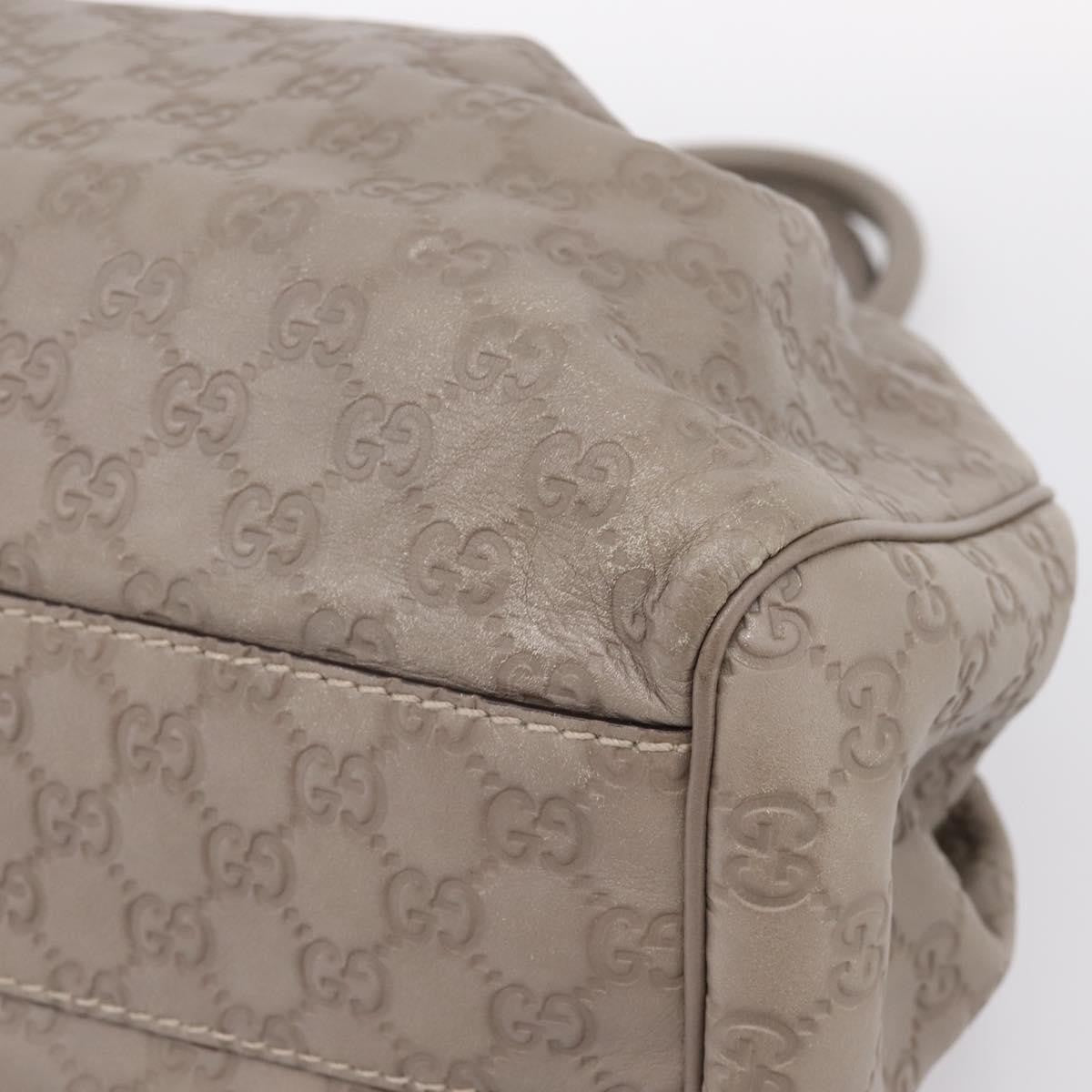 Gucci Sukey Guccissima Leather Gray Leather Tote Bag Bag (Pre-Owned)