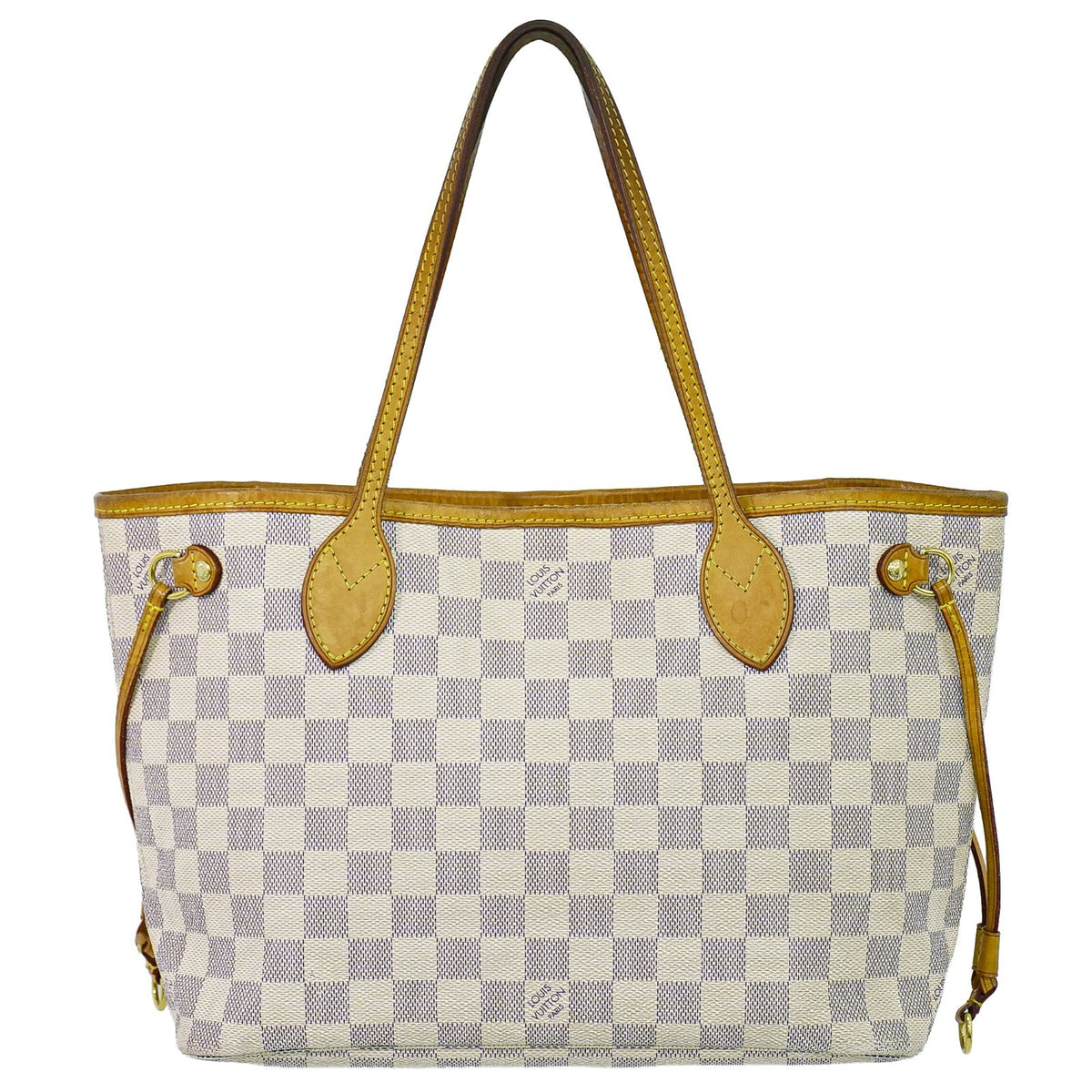 Louis Vuitton Neverfull Damier Beige Canvas Tote Bag Bag (Pre-Owned)