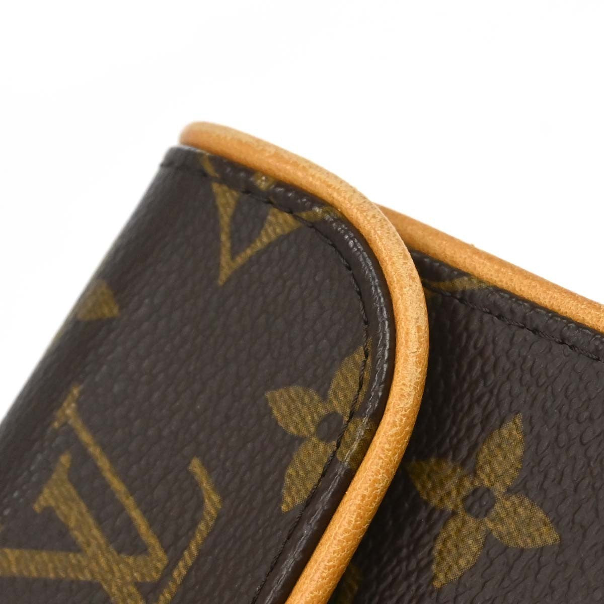 Louis Vuitton Florentine Waist Monogram Canvas Brown Canvas Clutche & Pouche Bag (Pre-Owned)