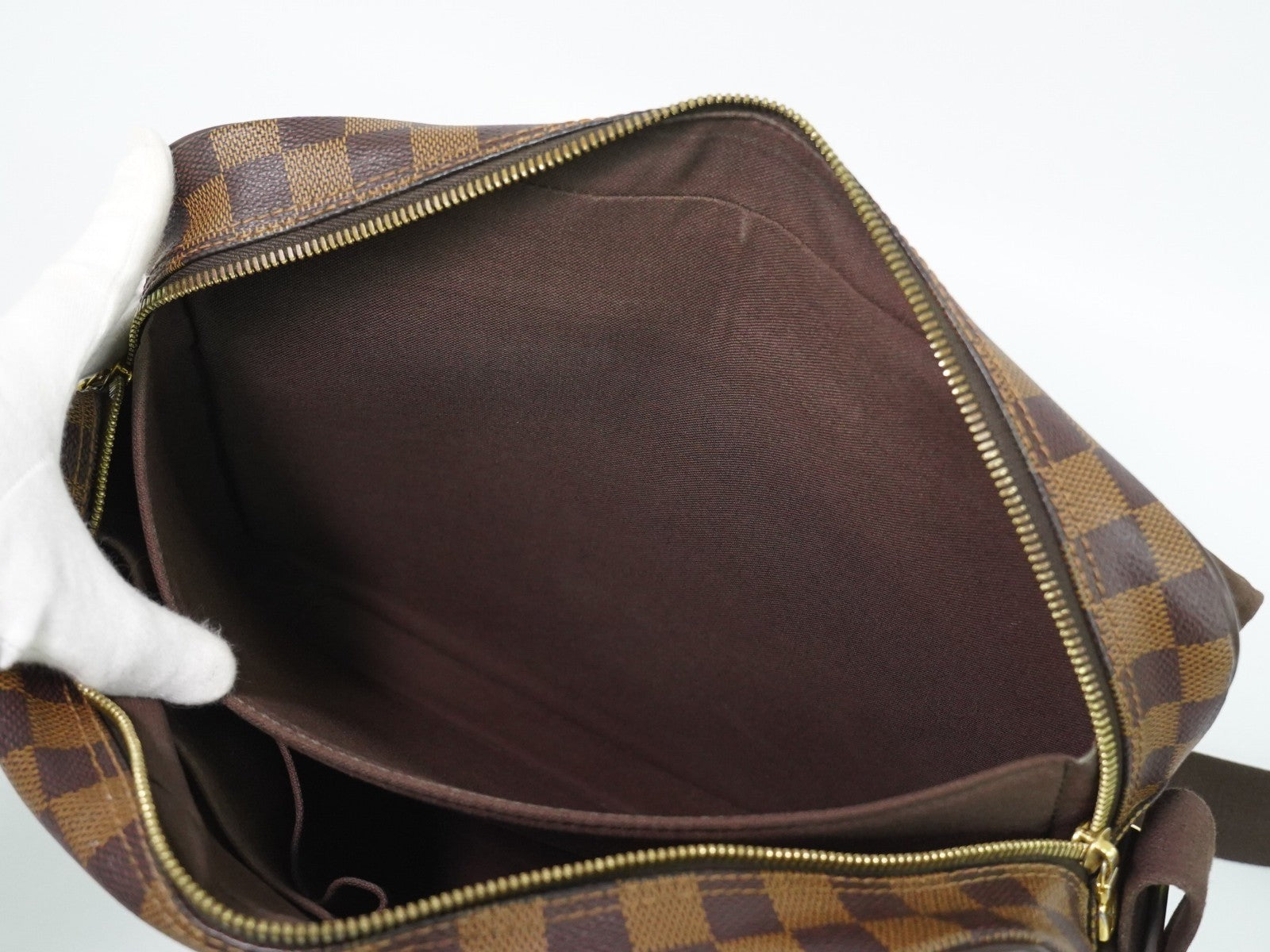 Louis Vuitton Shelton Messenger Damier Ebene Brown Canvas Shoulder Bag Bag (Pre-Owned)