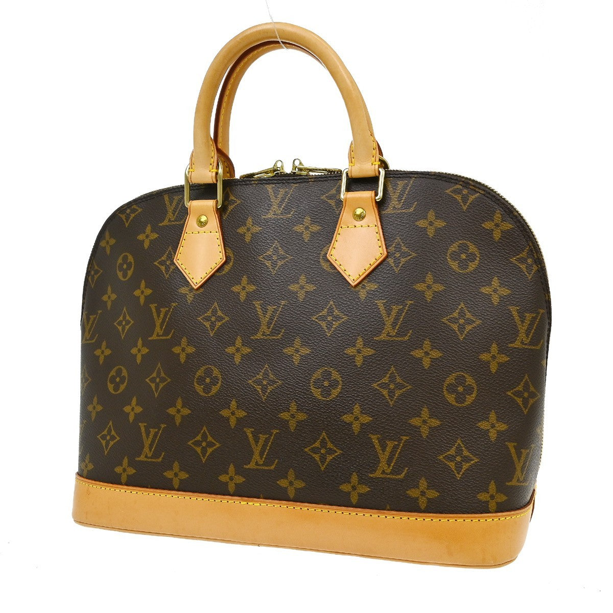 Louis Vuitton Alma Monogram Canvas Brown Canvas Handbag (Pre-Owned)