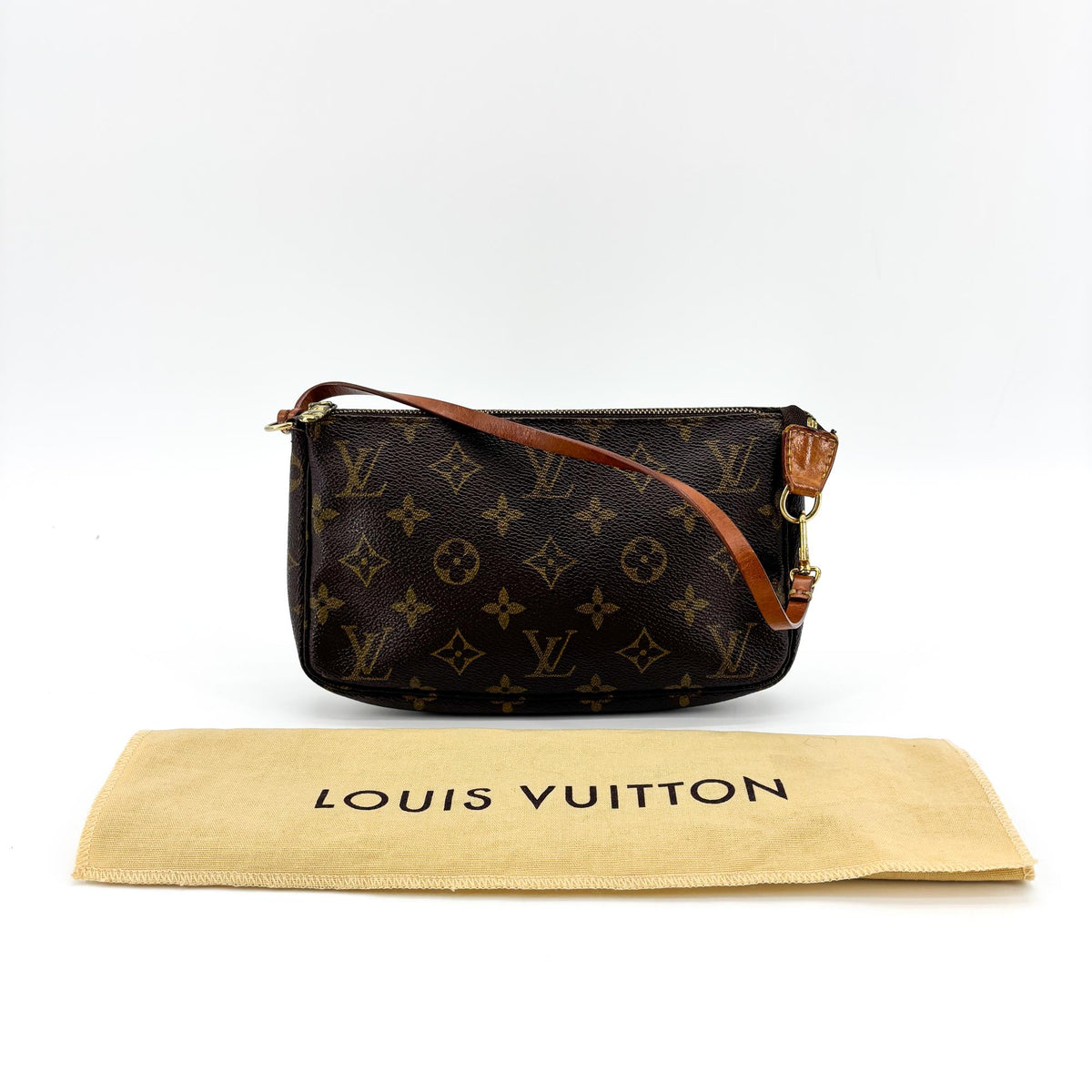 Louis Vuitton Pochette Accessoires Monogram Canvas Brown Canvas Clutche & Pouche Bag (Pre-Owned)