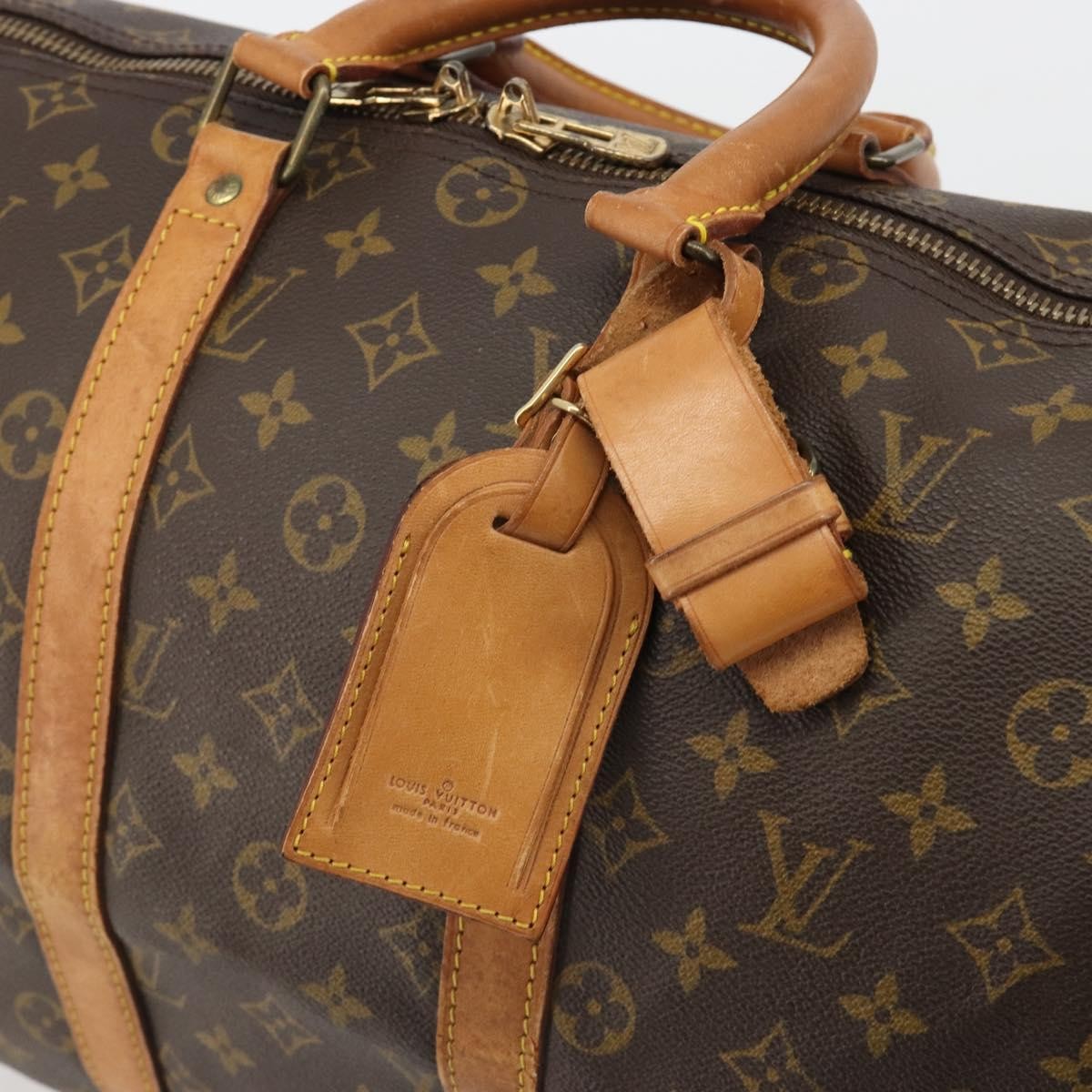 Louis Vuitton Keepall Monogram Canvas Brown Canvas Travel Bag Bag (Pre-Owned)
