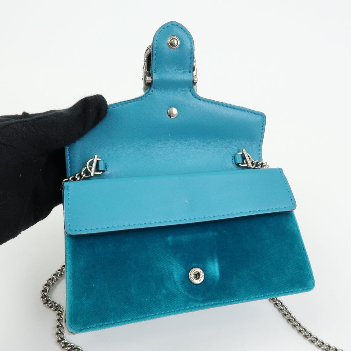 Gucci Dionysus Velvet Green Velvet Handbag (Pre-Owned)