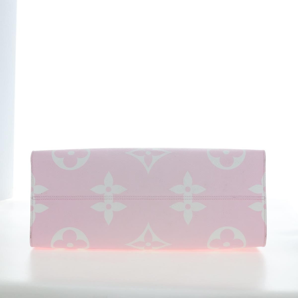 Louis Vuitton Onthego Tote Limited Edition Cities Escale Monogram Giant Pink Canvas Tote Bag Bag (Pre-Owned)