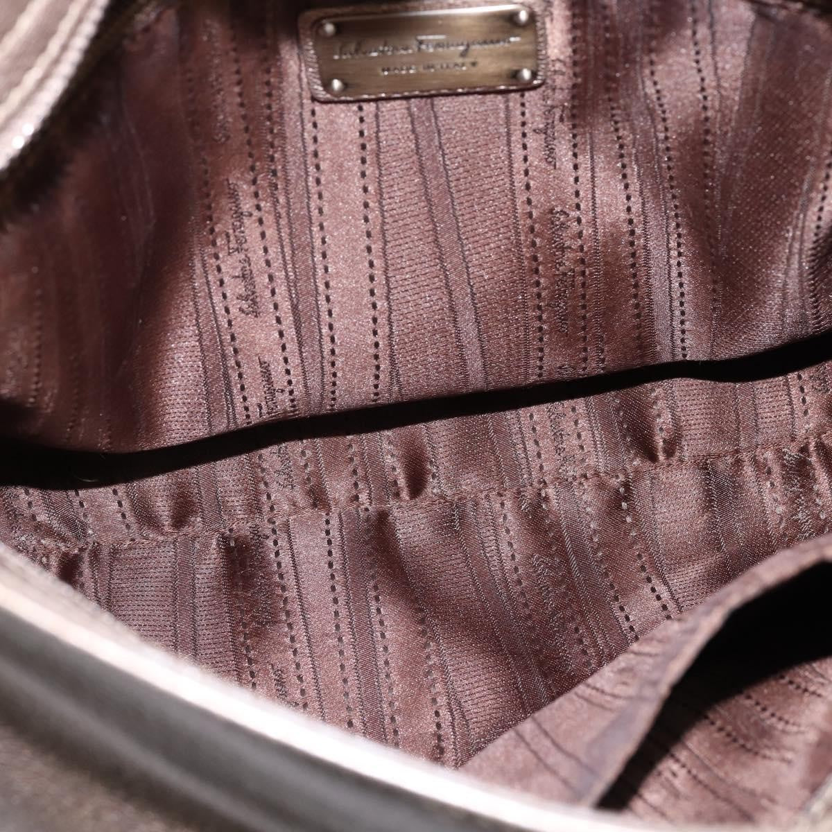 Salvatore Ferragamo Sofia Satchel Leather Beige Leather Bag (Pre-Owned)