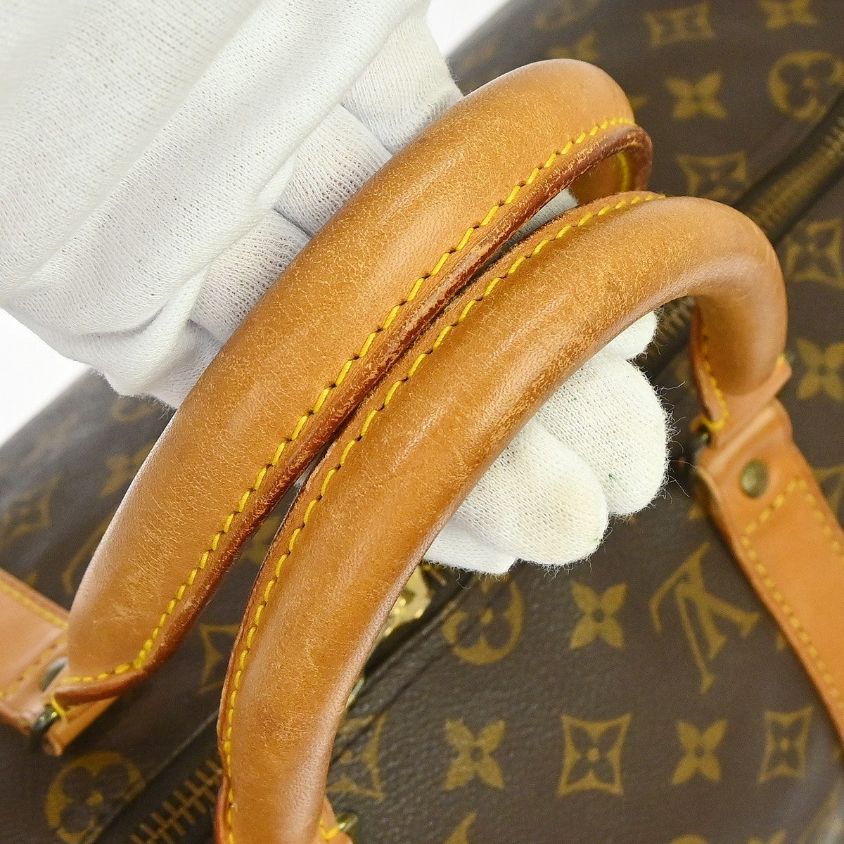 Louis Vuitton Keepall Monogram Brown Canvas Travel Bag Bag (Pre-Owned)