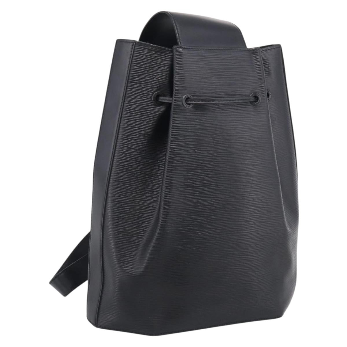 Louis Vuitton Sac A Dos Drawstring Epi Leather Black Leather Backpack Bag (Pre-Owned)