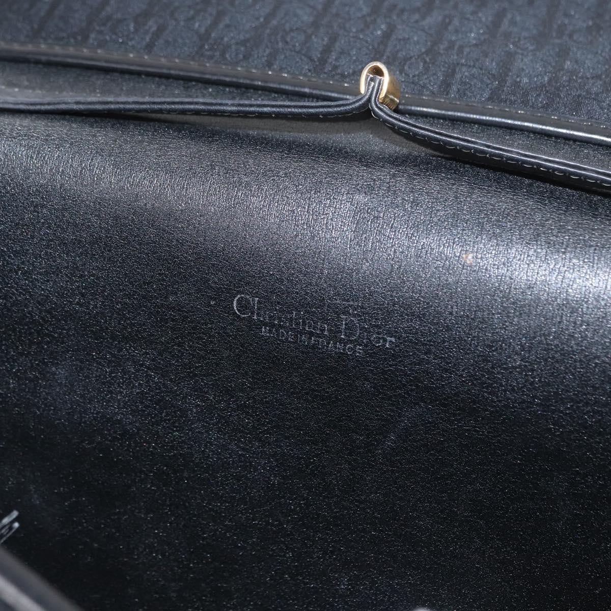Christian Dior Vintage Cd Trotter Canvas Black Canvas Shoulder Bag Bag (Pre-Owned)