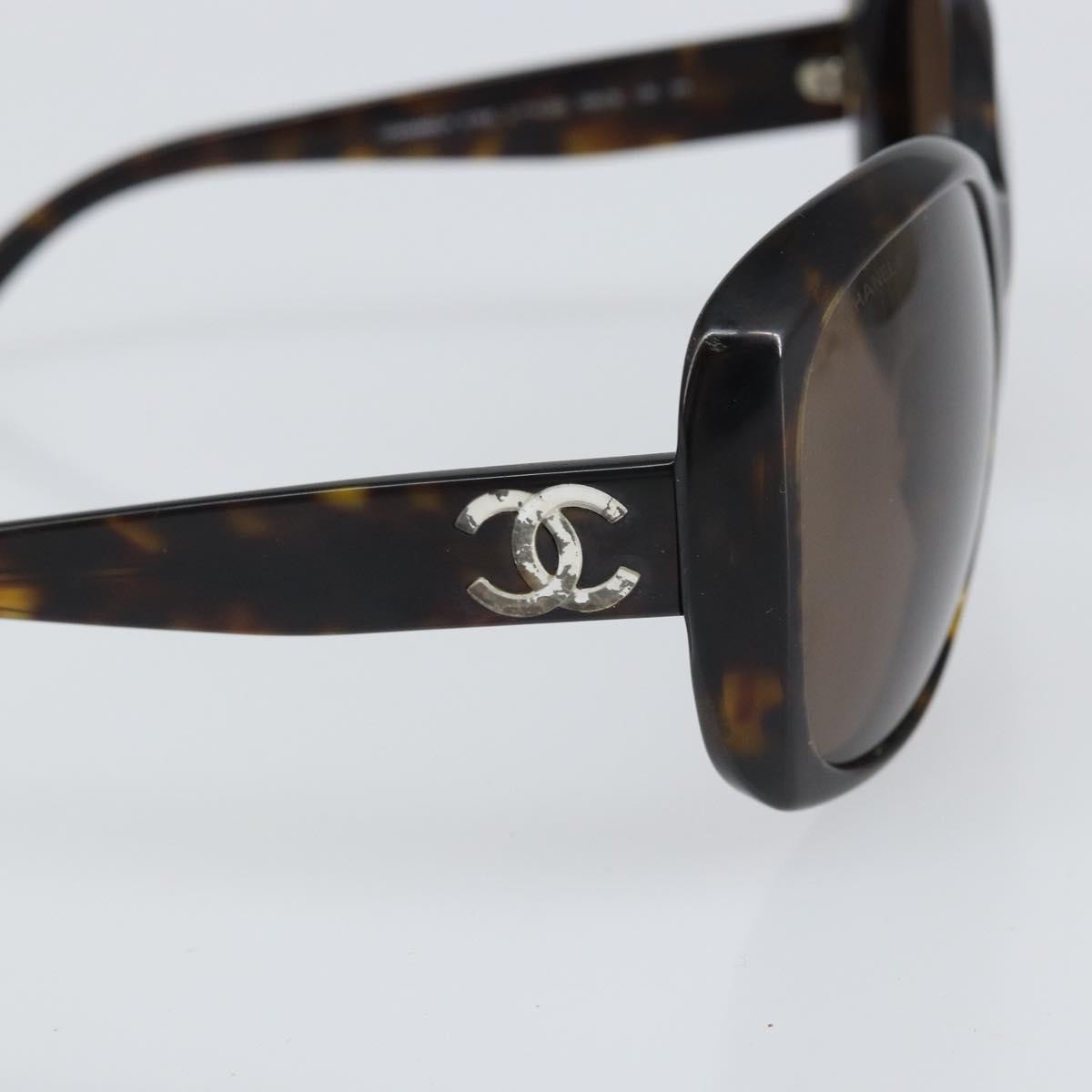 Chanel Chanel Logo Sunglasses Eye Wear Plastic Black Plastic Sunglasse Accessory (Pre-Owned)