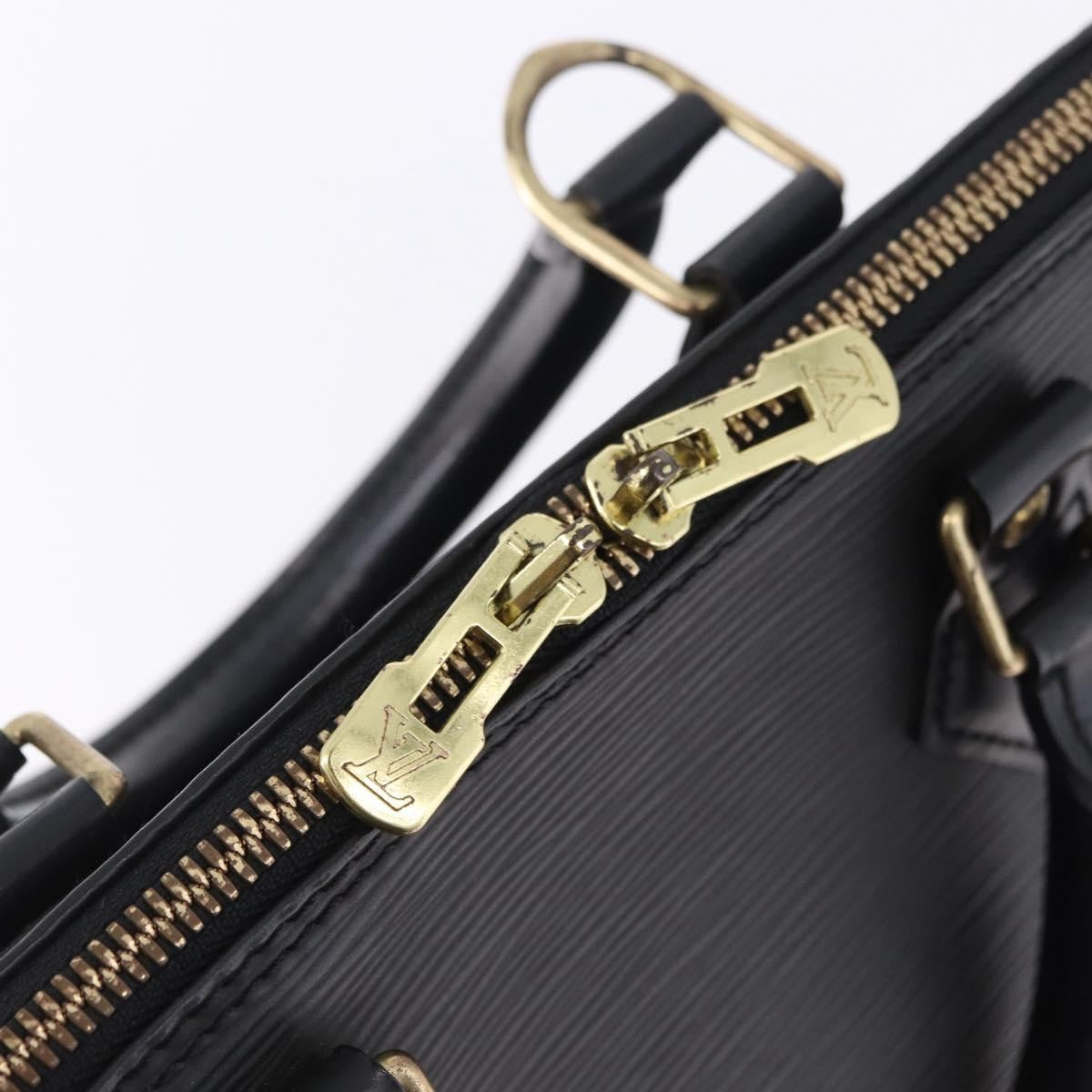Louis Vuitton Alma Epi Leather Black Leather Handbag (Pre-Owned)