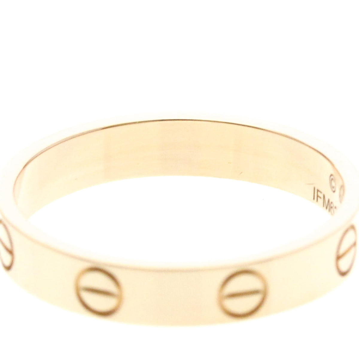 Cartier Love Band 18K White Gold Gold Pink_Gold Ring Jewelry (Pre-Owned)