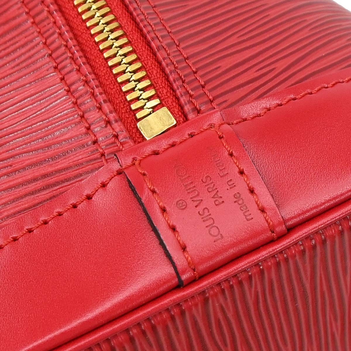 Louis Vuitton Alma Epi Leather Red Leather Handbag (Pre-Owned)