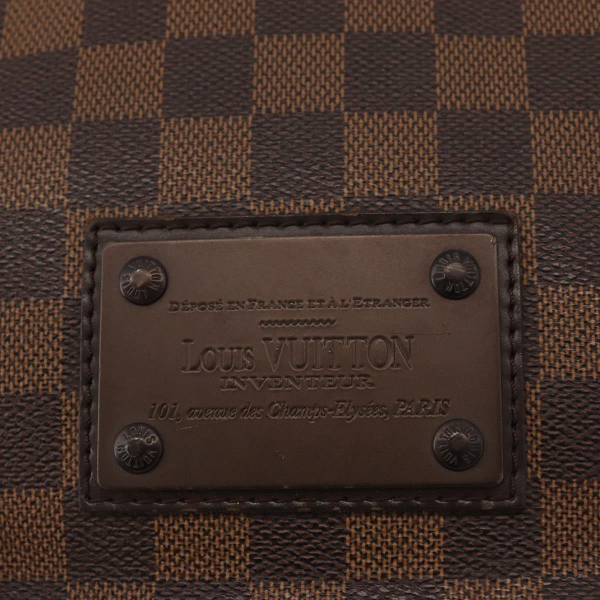Louis Vuitton Brooklyn Damier Brown Canvas Handbag (Pre-Owned)