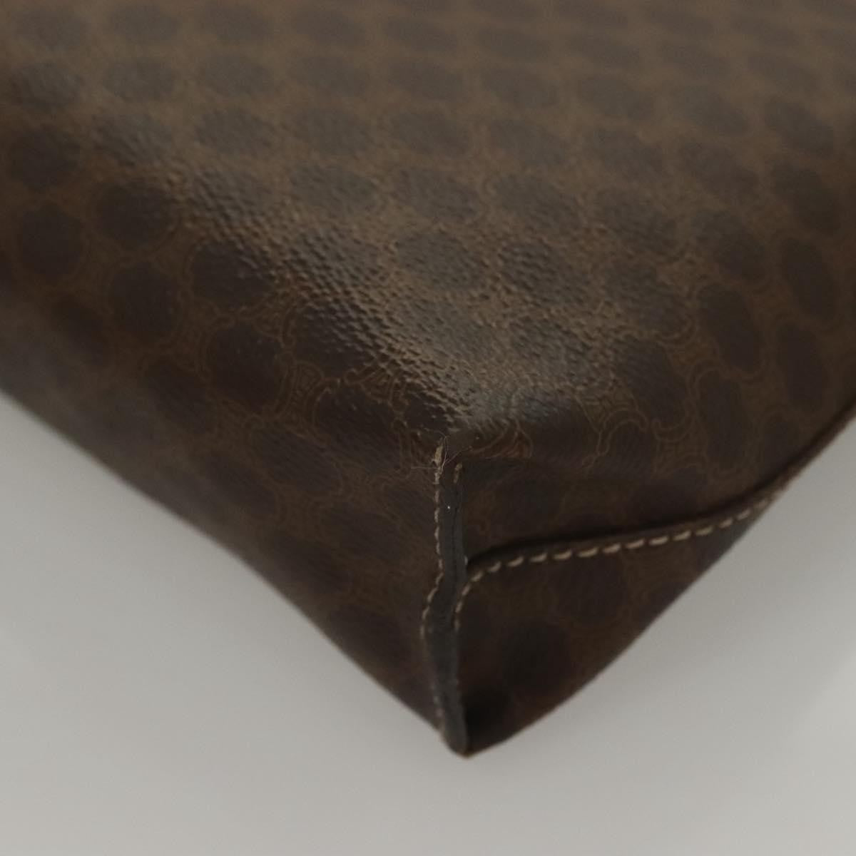 Celine Triomphe Vintage Macadam Canvas Brown Canvas Bag (Pre-Owned)
