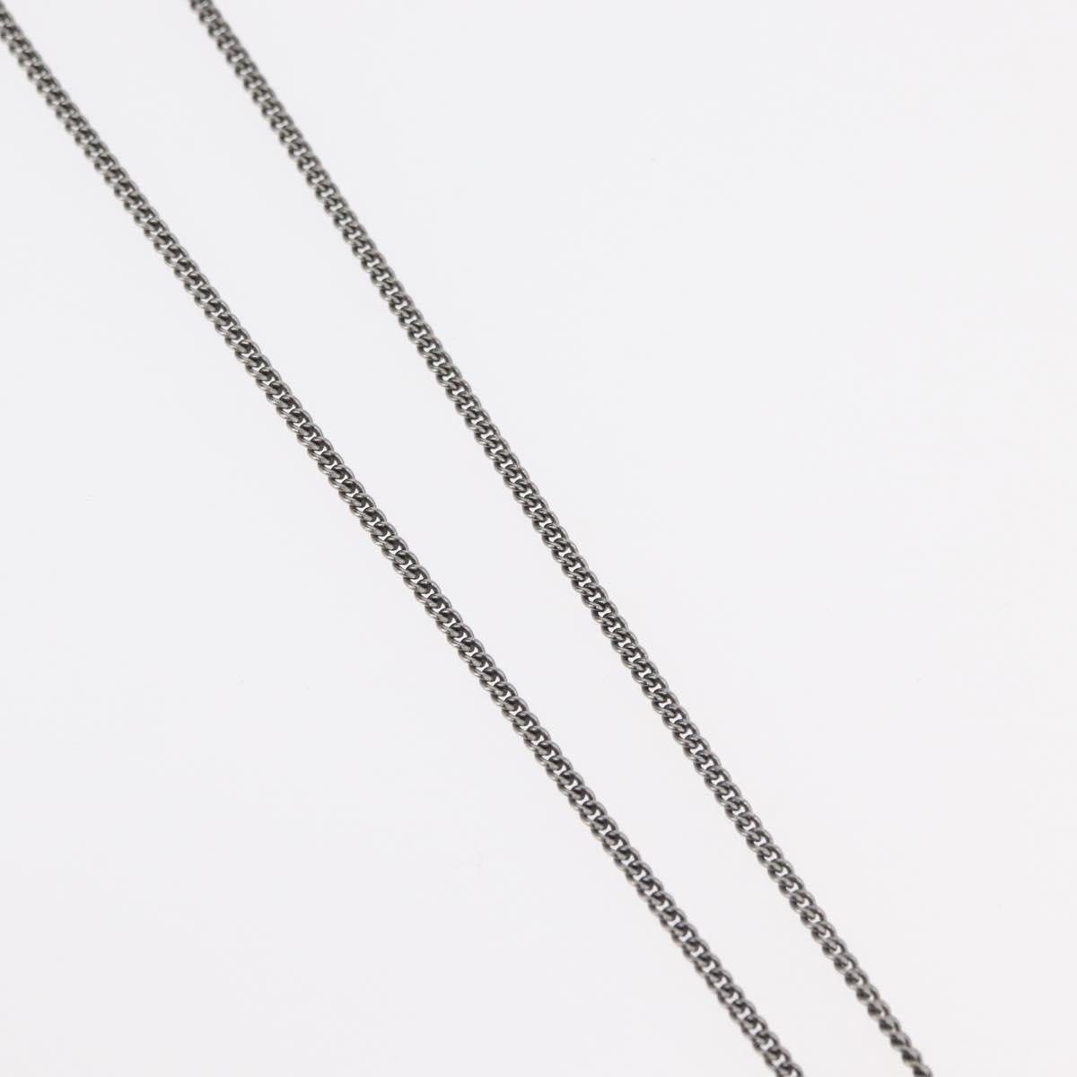 Chanel Coco Long Metal With Faux Pearls And Crystals Black Metal Necklace Jewelry (Pre-Owned)