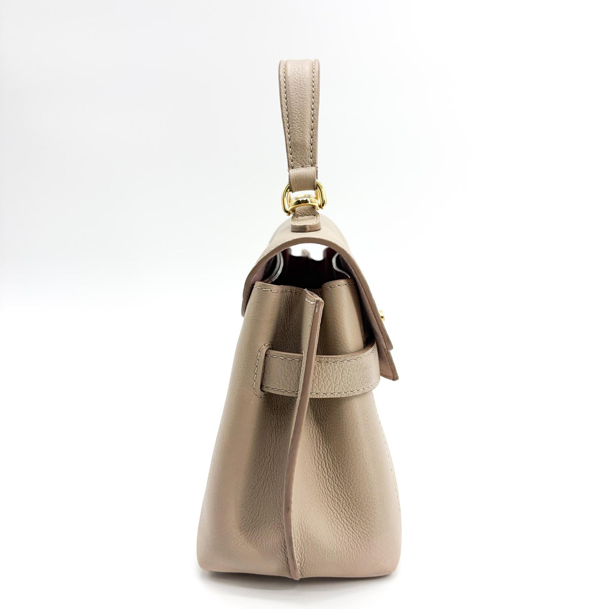 Louis Vuitton Lockme Ever Leather Beige Leather Handbag (Pre-Owned)