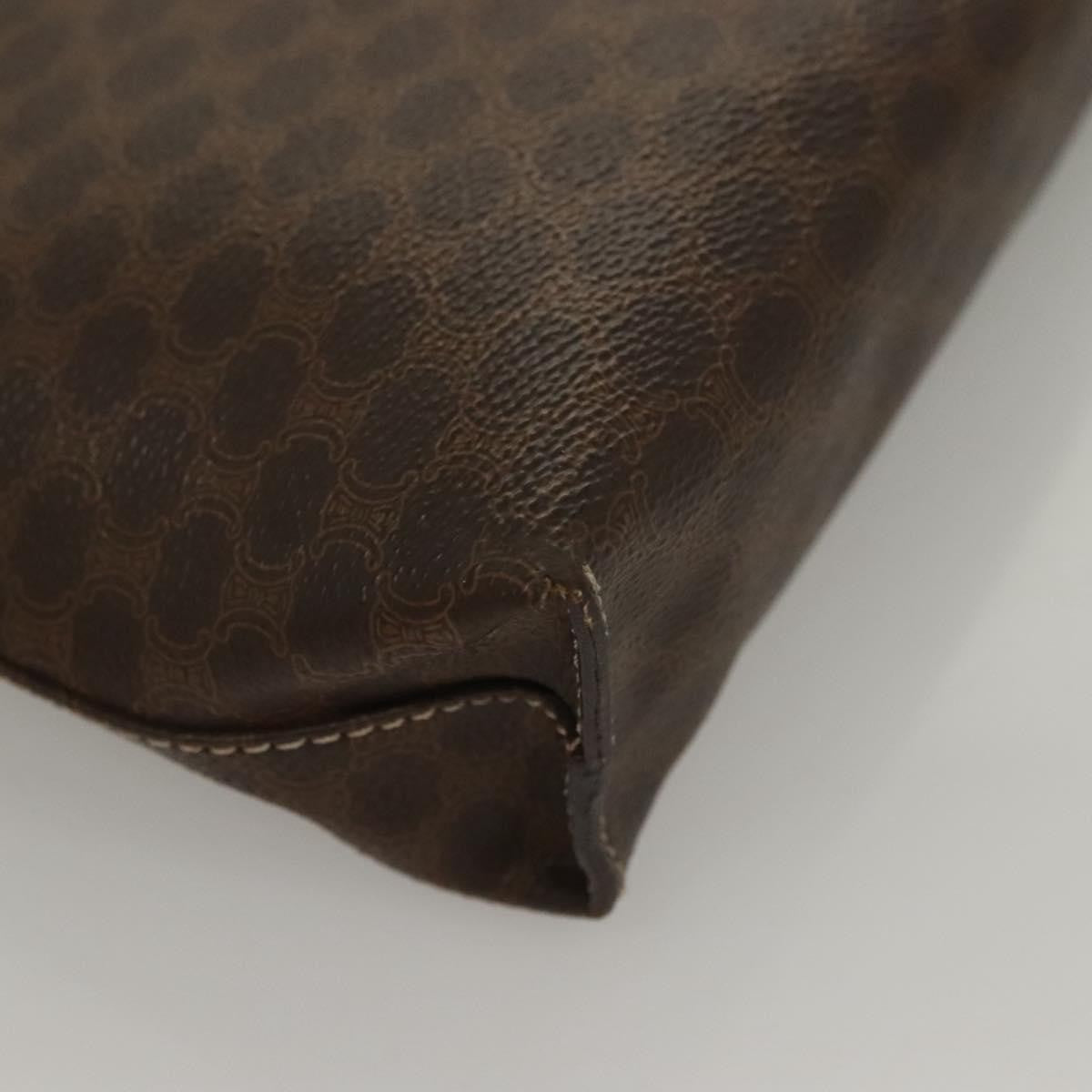 Celine Triomphe Vintage Macadam Canvas Brown Canvas Bag (Pre-Owned)