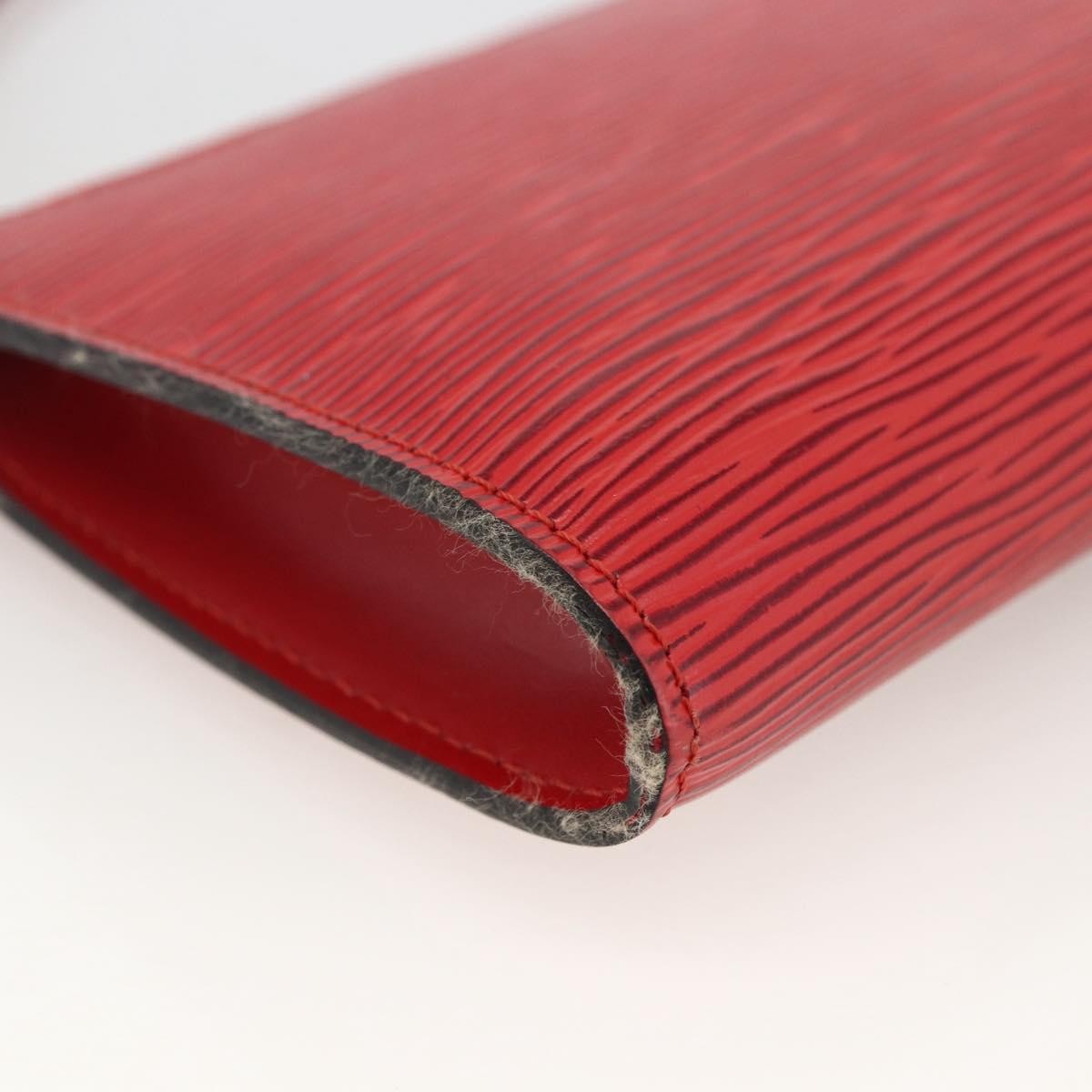 Louis Vuitton Pochette Accessoires Epi Leather Red Leather Clutche & Pouche Bag (Pre-Owned)