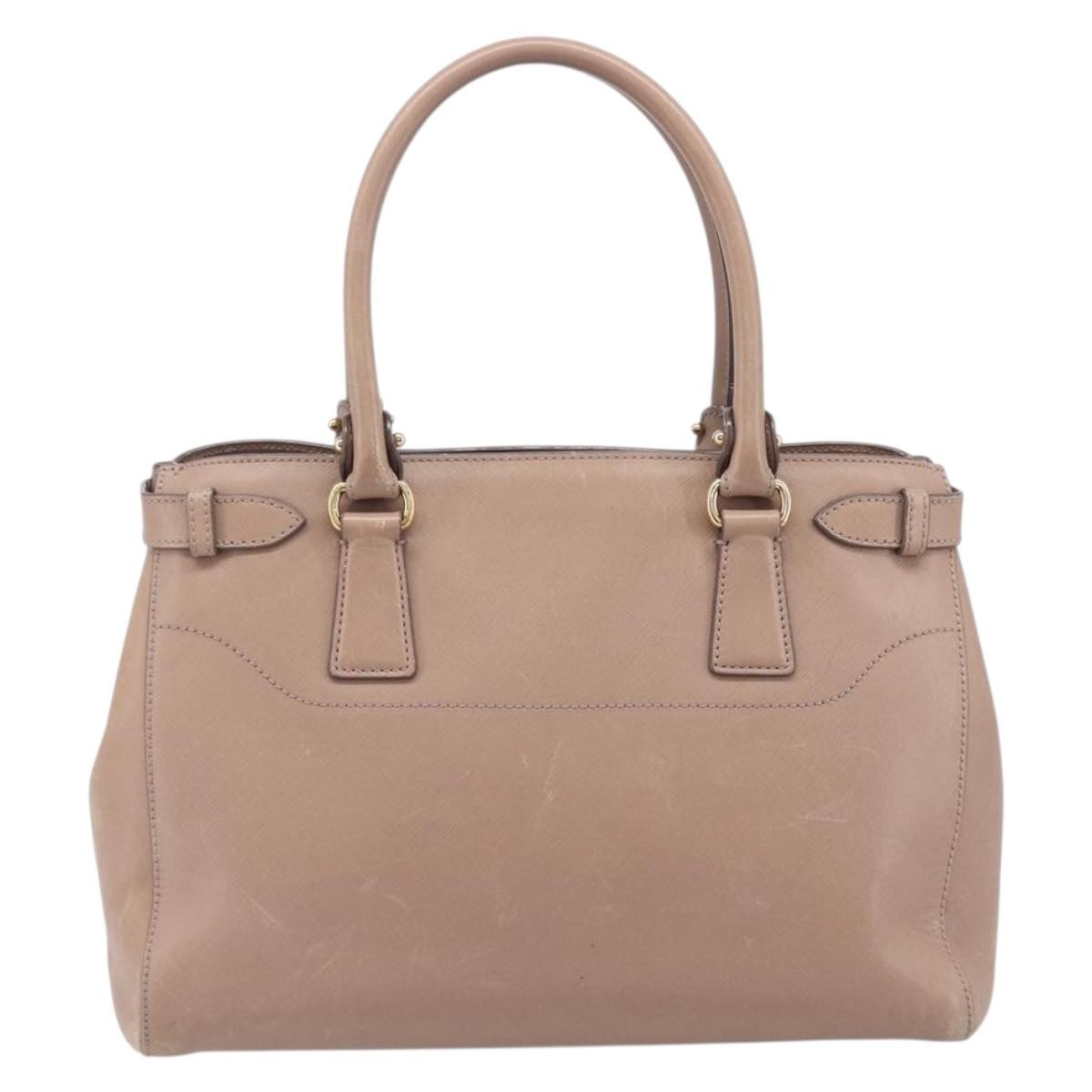 Salvatore Ferragamo Batik Leather Beige Leather Tote Bag Bag (Pre-Owned)