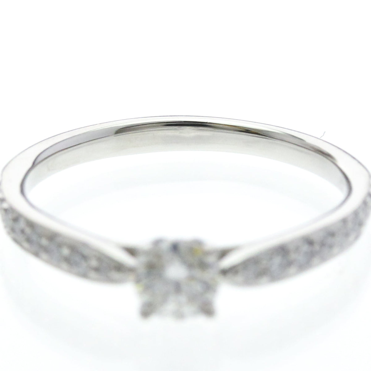 Tiffany & Co. Harmony Band Platinum And Diamonds Silver Platinum Ring Jewelry (Pre-Owned)