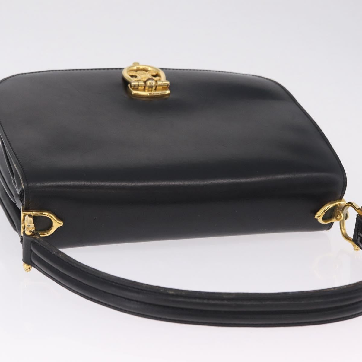 Celine Handbag Leather Black Leather Handbag (Pre-Owned)