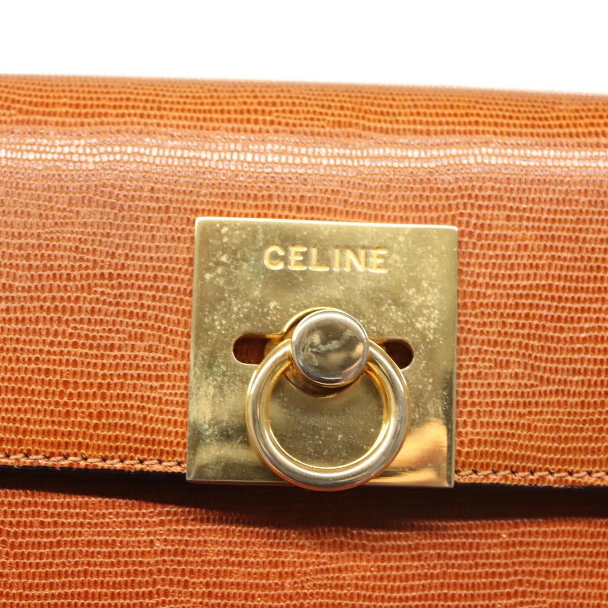 Celine Vintage Leather Brown Leather Handbag (Pre-Owned)