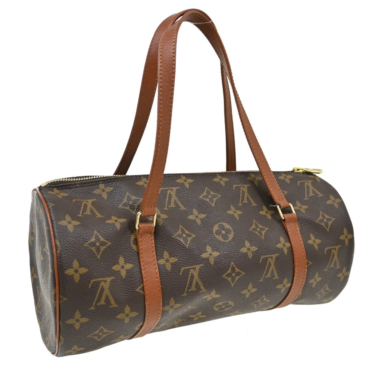 Louis Vuitton Papillon Monogram Canvas Brown Canvas Handbag (Pre-Owned)
