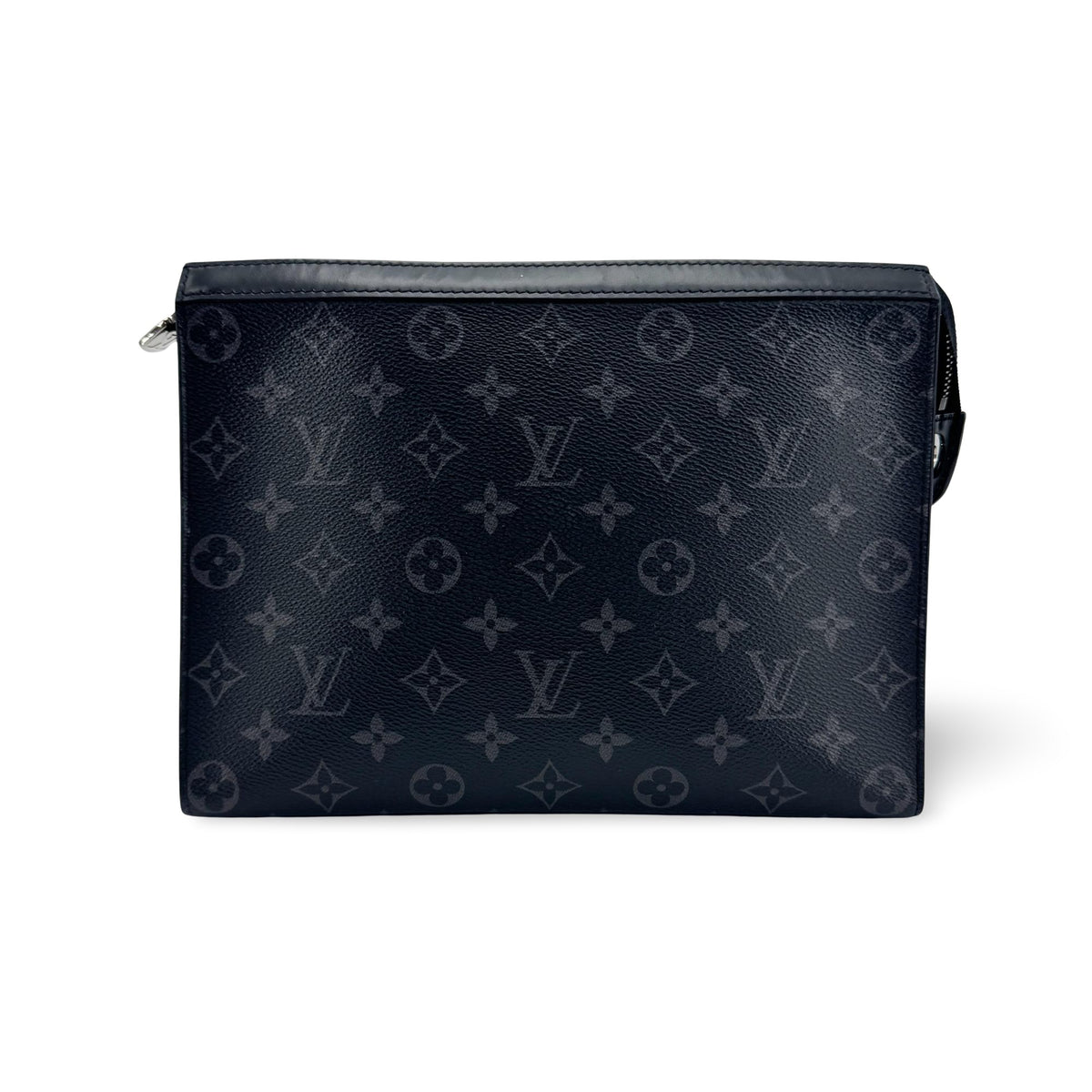 Louis Vuitton Pochette Voyage Reverse Monogram Eclipse Canvas Black Canvas Clutche & Pouche Bag (Pre-Owned)