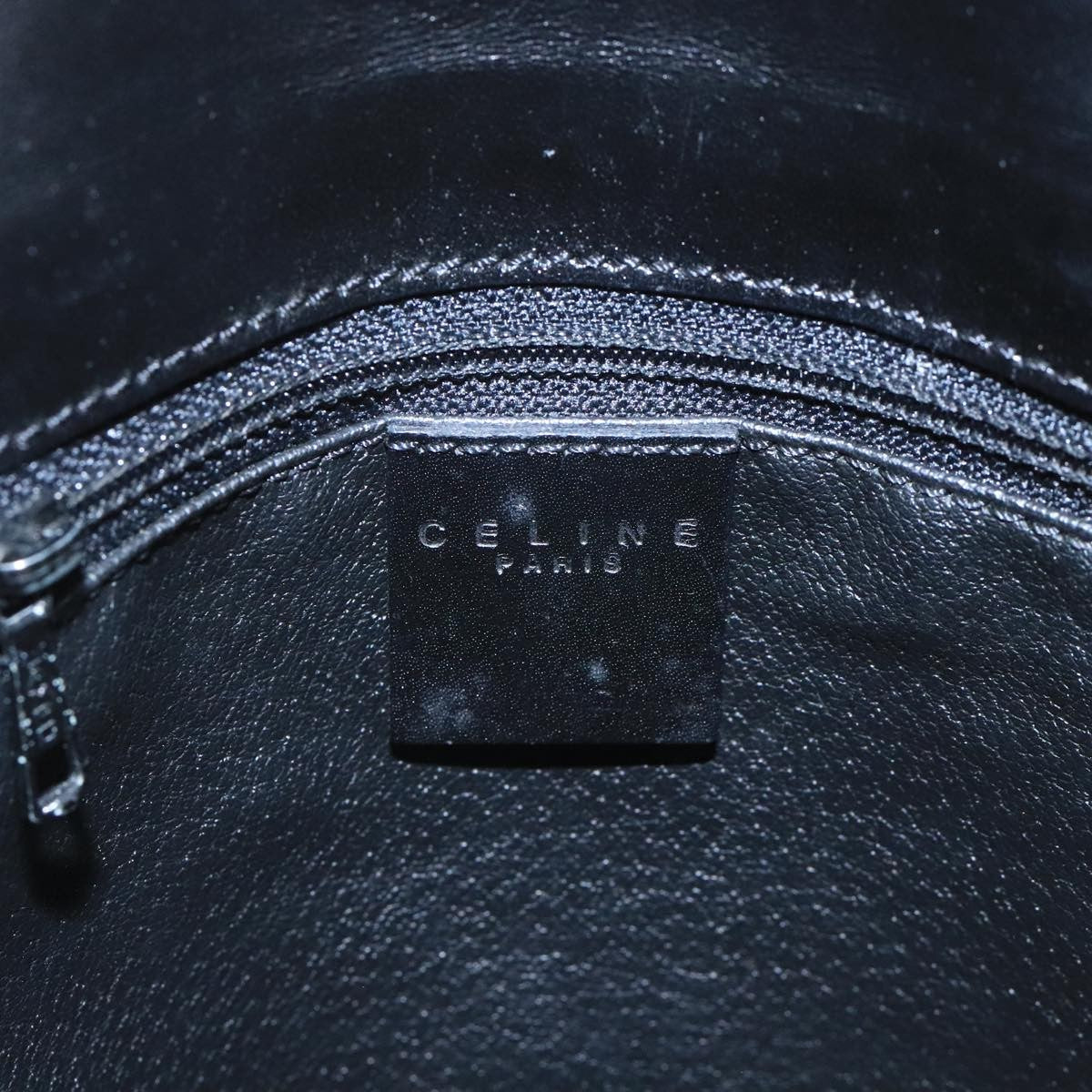 Celine C Macadam Pvc Leather Black Pvc Handbag (Pre-Owned)