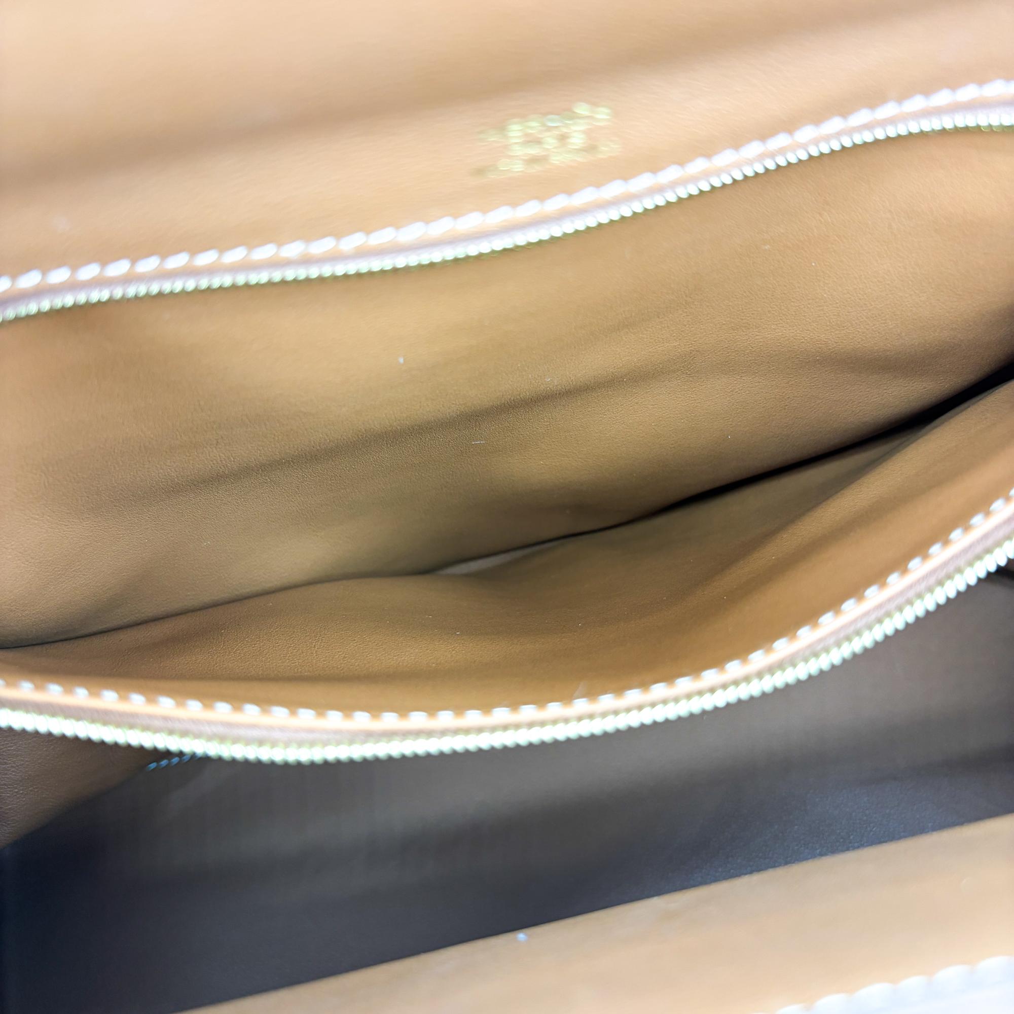 Hermes 24/24 Barenia Faubourg With Swift Brown Leather Handbag (Pre-Owned)