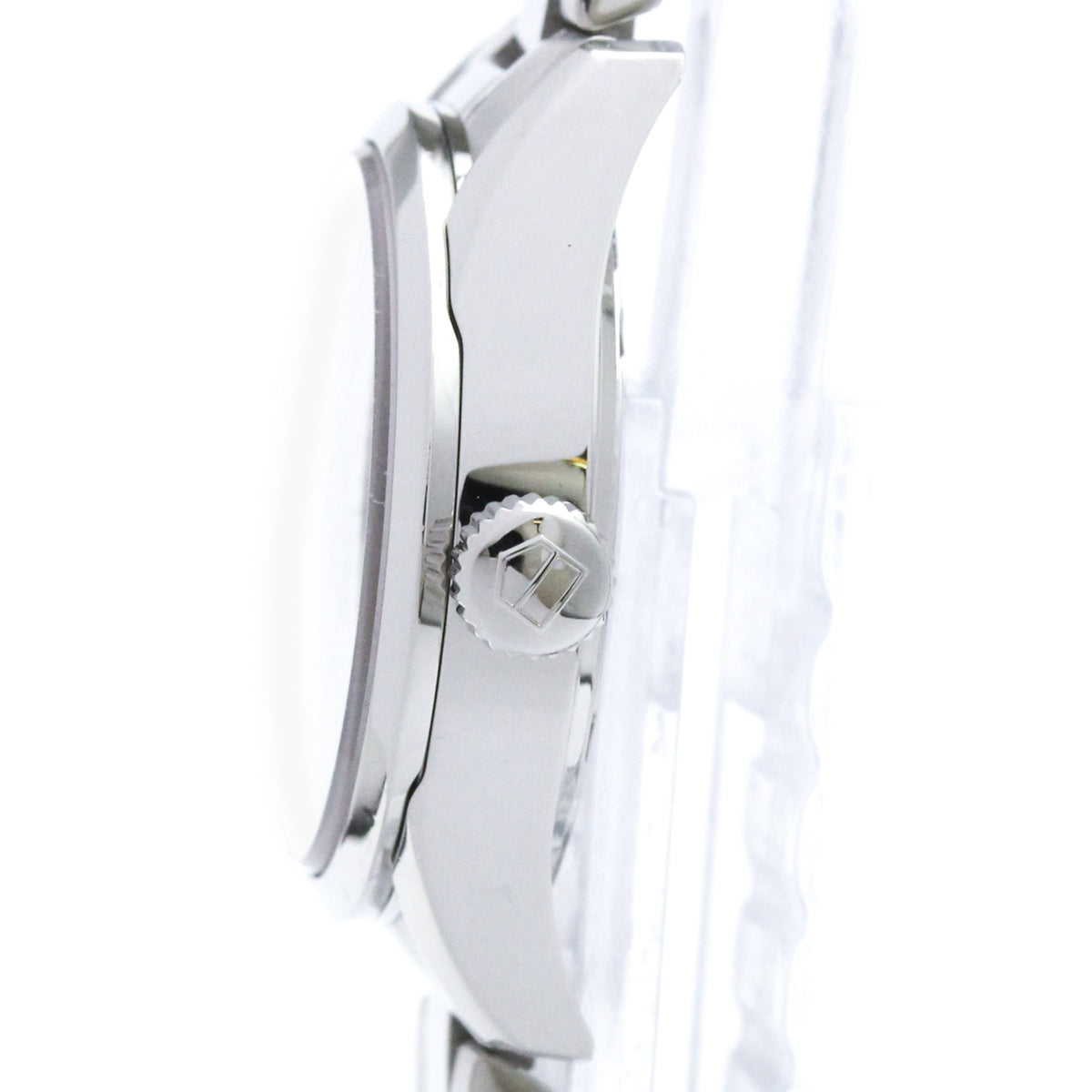 Tag Heuer Carrera Quartz Stainless Steel With Mother Of Pearl And Diamonds Markers Watch (Pre-Owned)