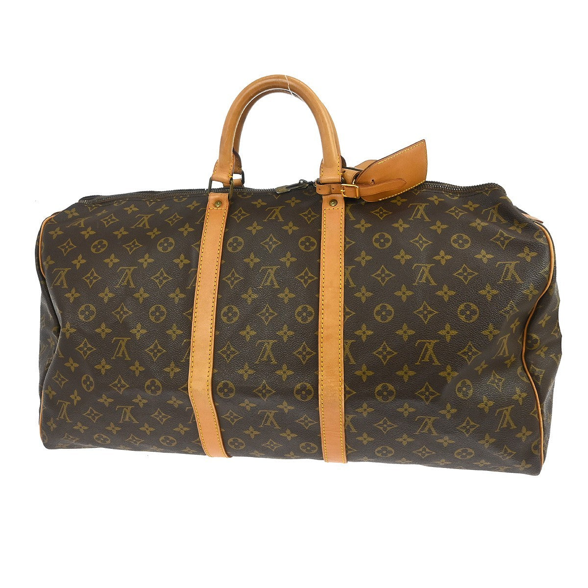 Louis Vuitton Keepall Monogram Brown Canvas Travel Bag Bag (Pre-Owned)