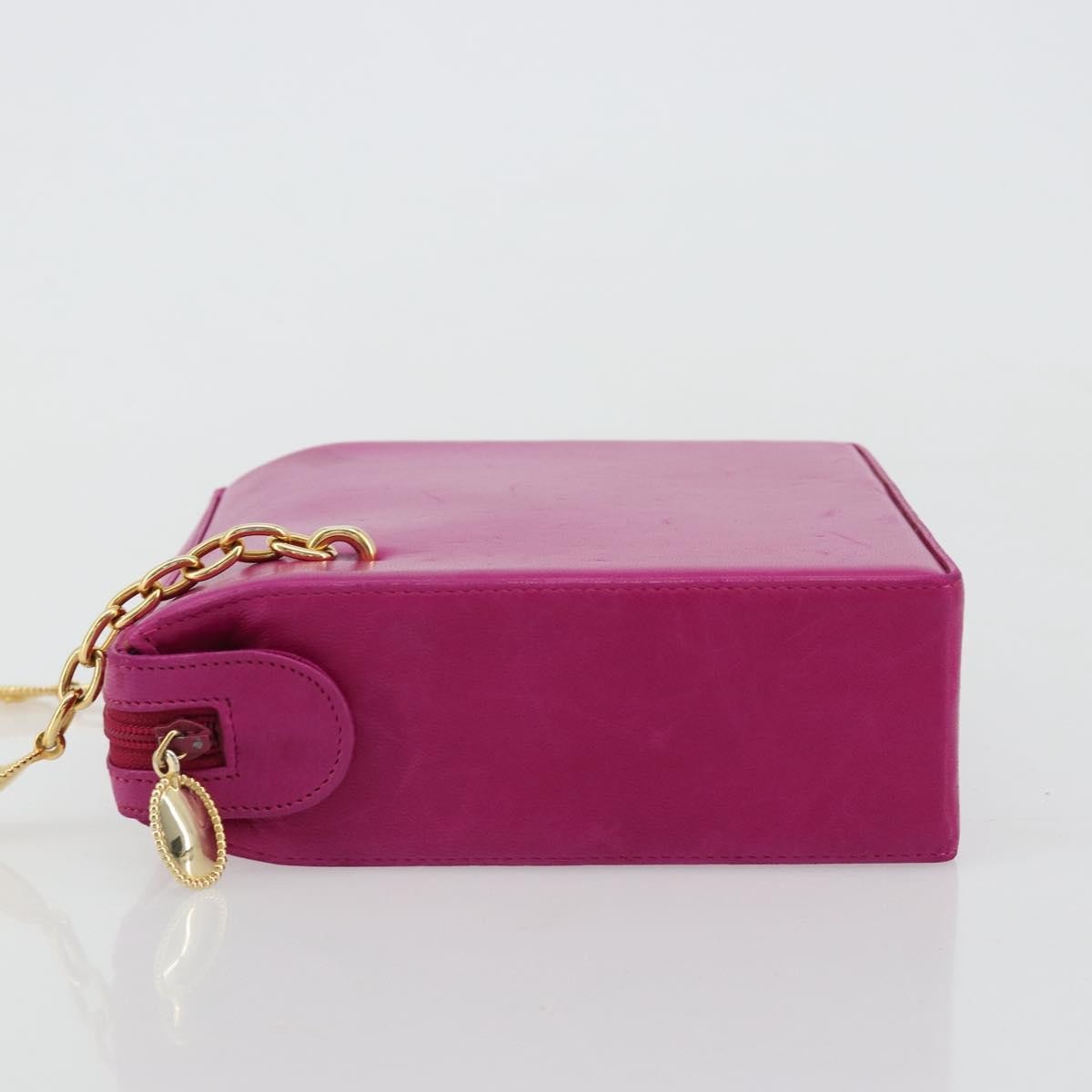 Christian Dior Chain Pink Leather Shoulder Bag Bag (Pre-Owned)