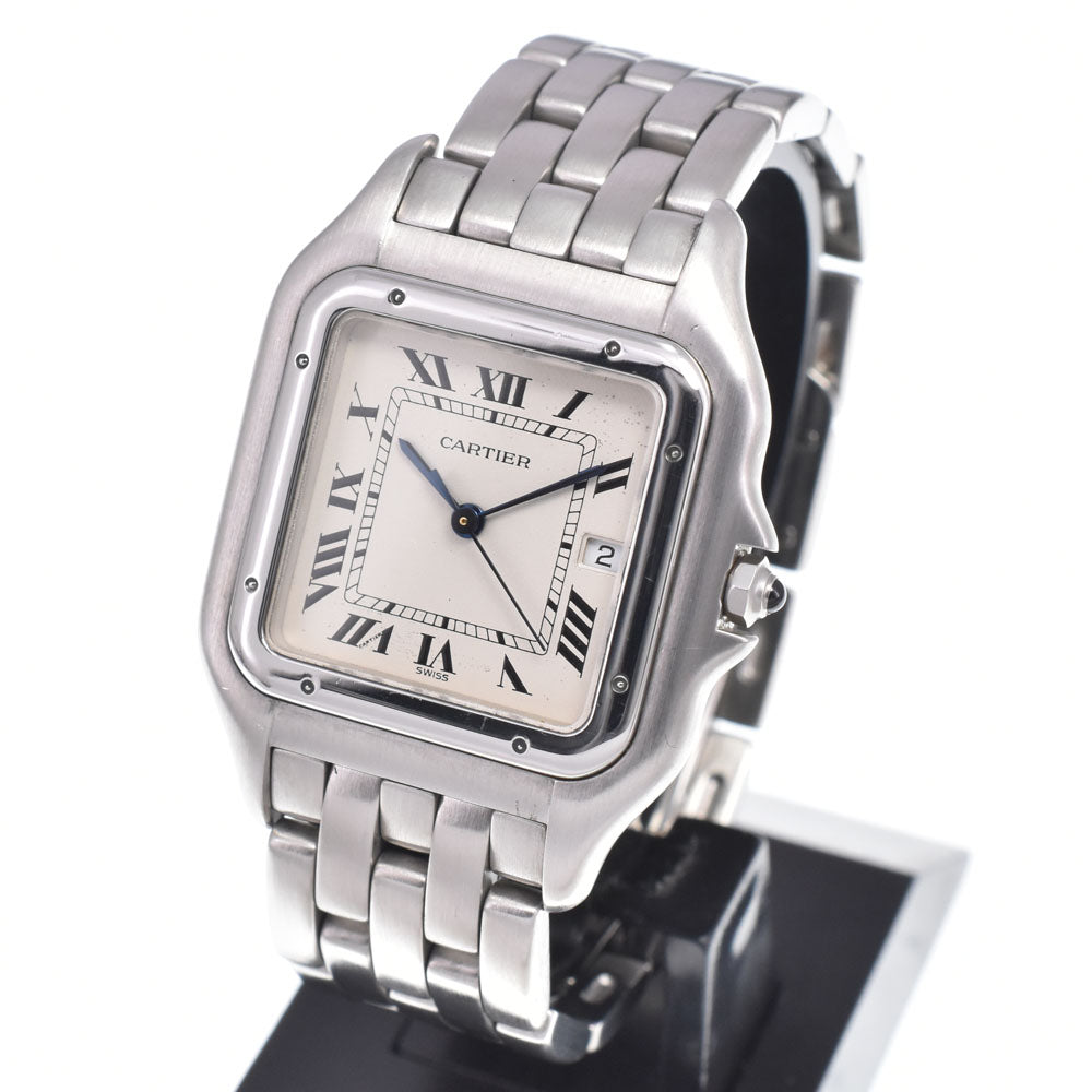 Cartier Panthere De Cartier Quartz Yellow Gold With Diamond Bezel And Lugs Watch (Pre-Owned)
