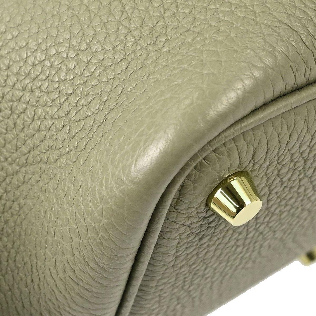 Hermes Picotin Lock Clemence Green Leather Handbag (Pre-Owned)