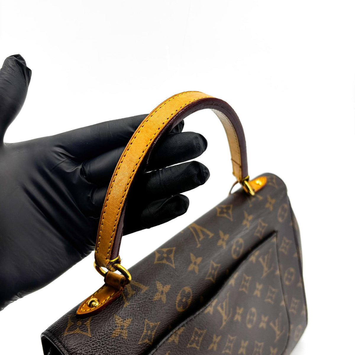 Louis Vuitton Cluny Top Handle Monogram Canvas Brown Canvas Handbag (Pre-Owned)