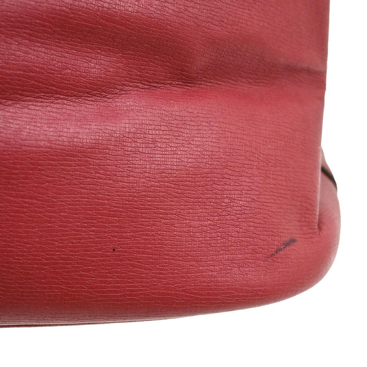 Gucci Bright Bit Convertible Tote Leather Red Leather Tote Bag Bag (Pre-Owned)