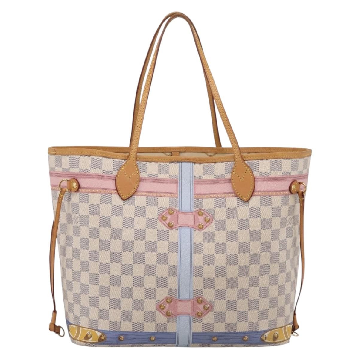 Louis Vuitton Neverfull Nm Limited Edition Damier Summer Trunks Multicolour Canvas Tote Bag Bag (Pre-Owned)